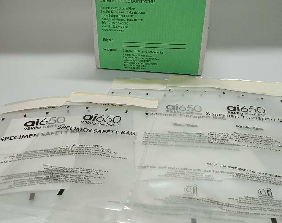 生物 95kpa の標本の輸送袋 100% LDPE のプラスチック タイプ