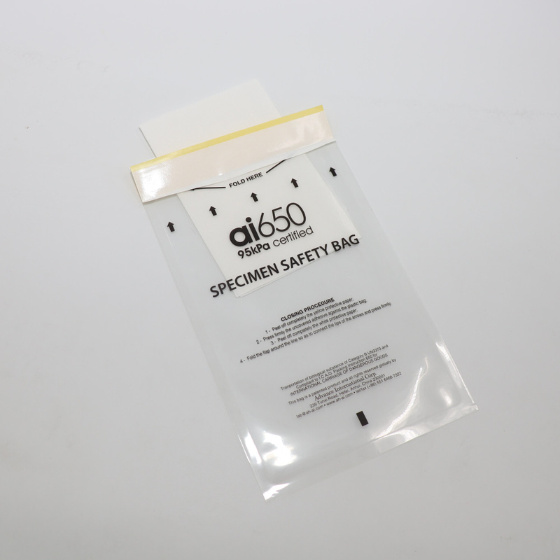 実験室の病院のための明確なプラスチック LDPE の自己接着袋の輸送のシール袋