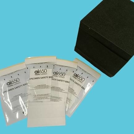 95kpa 試料袋 5.9x9.5 インチ Ai 650 バイオハザード ロゴ  Zip ロック 閉塞 LDPE 素材
