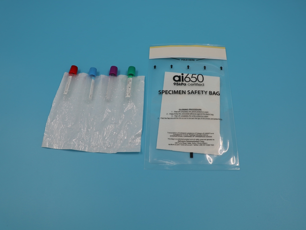 オーダーメイド 黄色 6X9インチ シープロック 実験用 プラスチックサンプル 輸送 バイオハザード バッグ 医療用