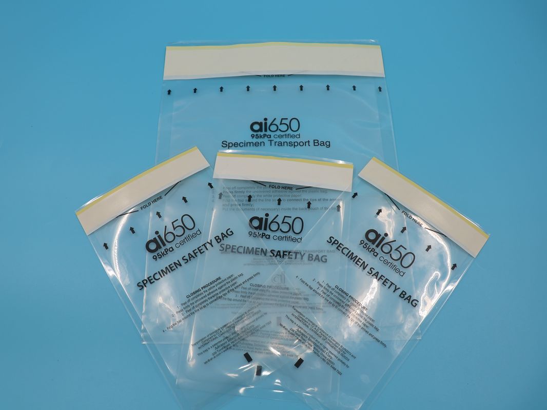吸着パッドの医療バイオハザードバッグ 試料袋  Zipロック トップサンプルバッグ 外部のポケット 紙袋