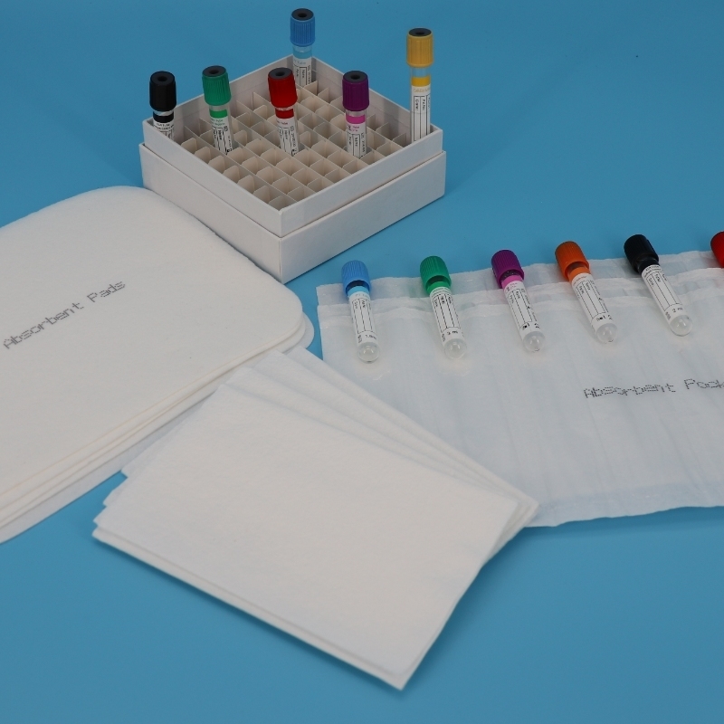 95kPaバイオハザード輸送バッグ、4スロット吸収スリーブ、550ml吸収量