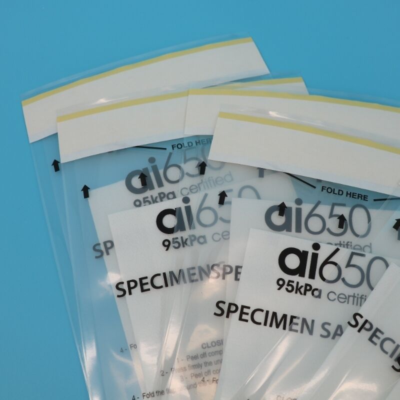 95 KPA Leakproof Specimen Transport Bag With Absorbent Pad For Safe Biological Sample Transportation