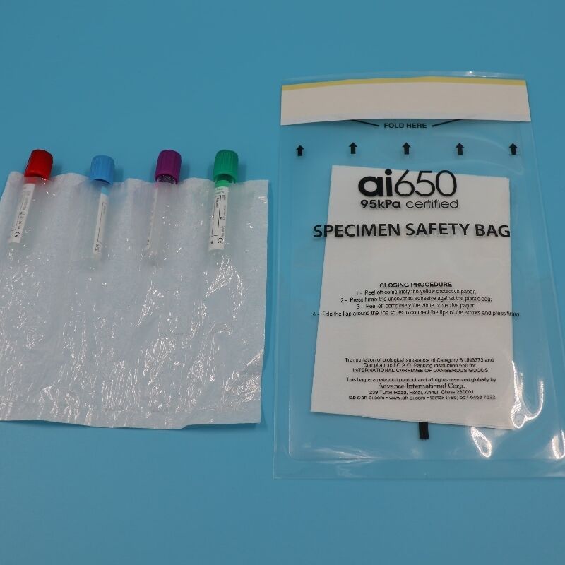 UN3373 準拠 95 KPa バイオハザードバッグ - カテゴリーB検体の安全な輸送