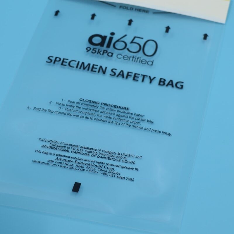 Certified 95 KPa Leakproof Biohazard Specimen Transport Bags For Medical And Laboratory Use