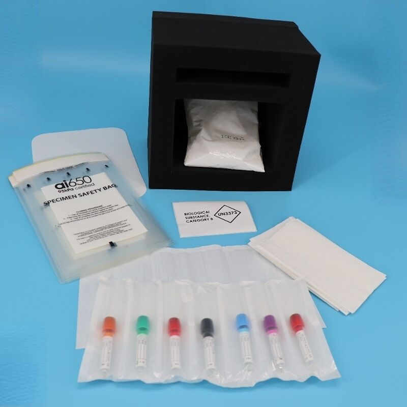 医療用標本輸送袋 - 安全で組織的な標本処理のための7スロット吸収ポケット設計