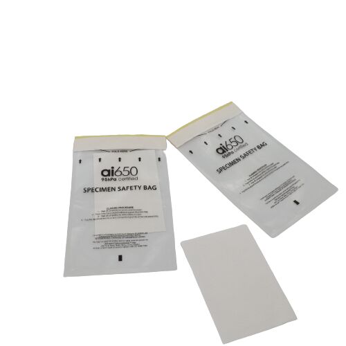 UN3373 & ICAO Compliant Biohazard Specimen Bags 95kPa Tested For Clinical Trial & Cold Chain Transport