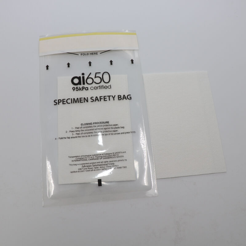 4-Slot / 7-Slot Absorbent Sleeve With 95kPa Biohazard Bag Cross-Contamination Protection For Water Testing Laboratories