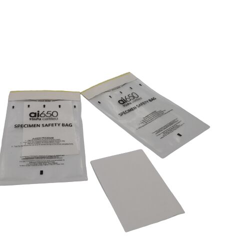 ポケット付き検体バッグ 95kPa バイオハザード検体ボックス 輸送検体ボックスセット、ラボ用バイオハザード検体輸送バッグ