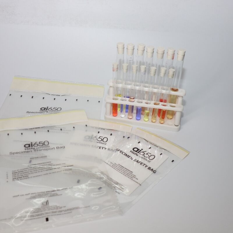 95kPa吸収袋 UN3373 生物学的物質の7スロット吸収袋付き 標本輸送袋