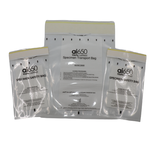 UN3373 Specimen Transport Kit  Leakproof Specimen Bags With Absorbent Pad, Isothermal Bag & Rigid Specimen Shipping Box For Blood Sample Transport