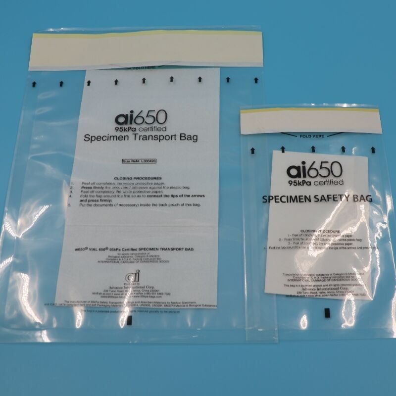 95kPa Specimen Shipping Bag 7x12in Blood Sample & Laboratory Specimen Transport Bag