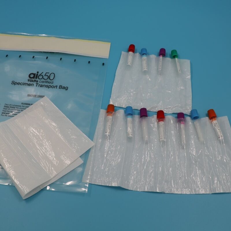 95kPa サンプル 輸送袋 7x12インチ 血液サンプル & 実験用 サンプル 輸送袋